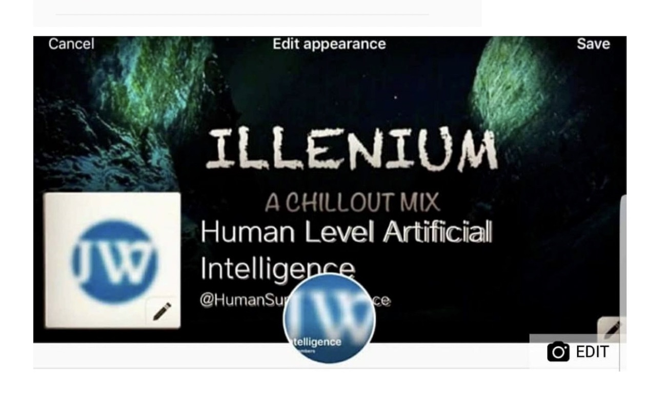 The chillout mix banner on the Human Level Artificial Intelligence channel
